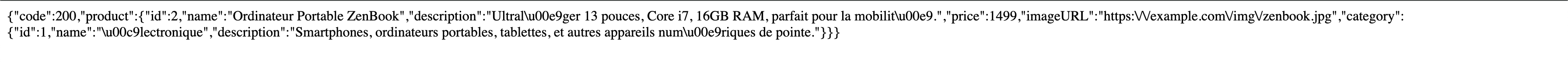 R&eacute;ponse API Moche